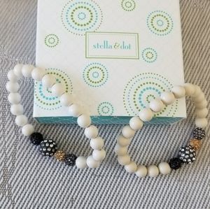 SOLD****Stella & Dot stretch bracelets (x2)